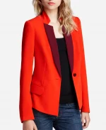 Lily Collins Emily In Paris S05 Blazer - Red