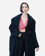 Lily Collins New York Fashion Week 2026 Coat