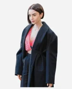 Lily Collins New York Fashion Week 2026 Trench Coat