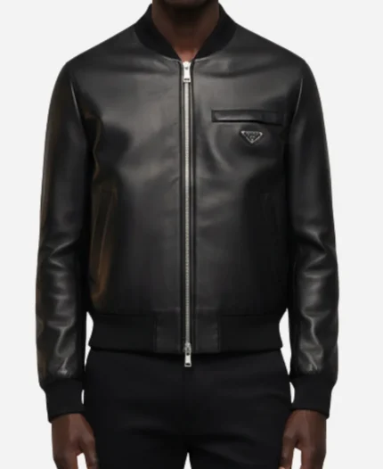 Lionel Richie American Idol S24 Black Leather Jacket