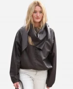 Loewe Autumn Winter 2026 (AW26) Show Sarah Pidgeon Brown Leather Jacket