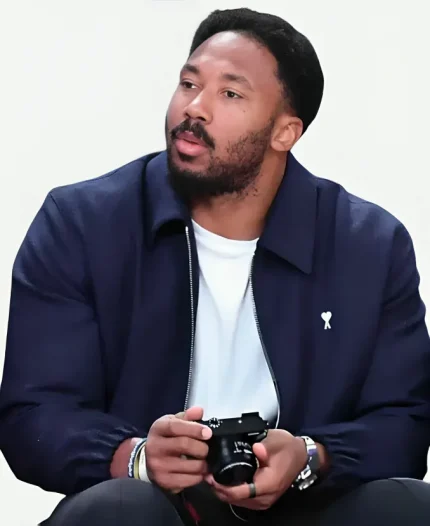 Los Angeles Lakers Game Myles Garrett Blue Jacket