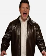 Love is Blind Nick Lachey Brown Leather Jacket