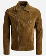  Love is Blind Season 10 Devonta Anderson Brown Suede Leather Jacket