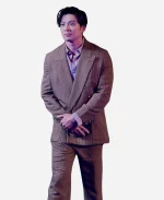 Mackenyu One Piece S02 Premiere Roronoa Zoro Brown Striped Suit