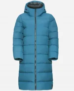 Mackenyu One Piece S02 Tv Series 2026 Roronoa Zoro Blue Puffer Hooded Coat