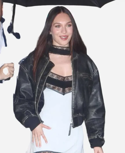 Maddie Ziegler NYC Black Leather Jacket