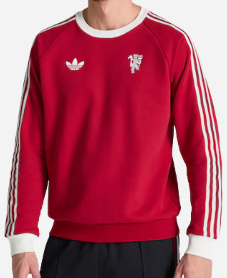 Manchester United x Adidas Originals Crew Sweatshirt Manchester United x Adidas Originals Crew Sweatshirt