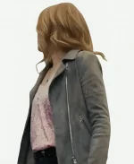 Mary Crane Return to Silent Hill 2026 Grey Suede Leather Jacket