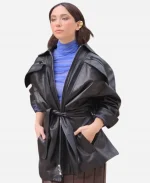 Matilda De Angelis La lezione Leather Jacket