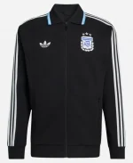 Men’s Adidas World Cup 2026 Argentina Mesh Anthem Black Track Jacket