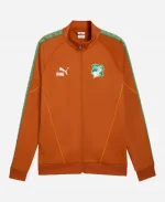 Men's Puma Ivory Coast World Cup 2026 King Anthem Orange Jacket