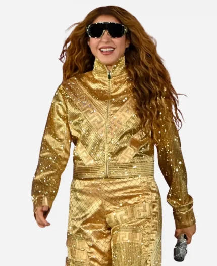 Mexico City Shakira Golden Jacket