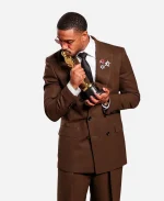 Michael B Jordan 2026 Vanity Fair Oscar Party Brown Suit