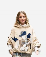 Milan Fashion Week 2026 Olivia Palermo Hoodie - Beige