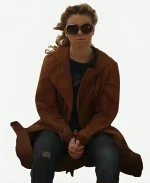 Milly Alcock Supergirl Brown Trench Coat