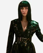 Miss All Sunday One Piece Black Leather Coat