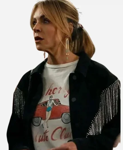 Morgan Gillory High Potential S02 Fringe Jacket