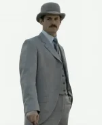 Mycroft Holmes Grey Stripped Blazer