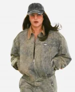 NYC 2026 Priyanka Chopra Denim Bomber Jacket