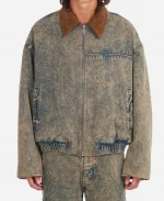 NYC 2026 Priyanka Chopra Denim Bomber Jacket - Grey