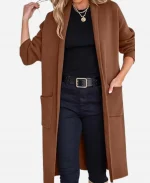 NYC Molly Sims Brown Coat