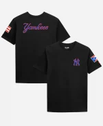 New York Yankees New Era Puerto Rico Country Flag Black T-Shirt