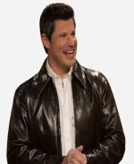 Nick Lachey Brown Leather Jacket