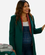 Nicole Major Movie Three Wisest Men 2025 Sophie Sea Green Wool Trench Coat