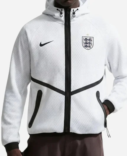 Nike England x Palace World Cup 2026 Mesh Anthem White Jacket