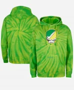 Nike Green Oregon Ducks Grateful Ducks Tie-Dye Hoodie