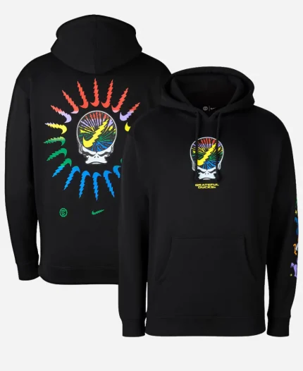Nike Oregon Ducks Grateful Ducks Rainbow Spiral Hoodie