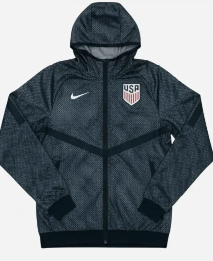 Nike USA World Cup 2026 Anthem Black Track Hooded Jacket