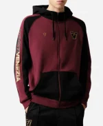 Nocta x Venezia 25-26 Urban Burgundy Zip Up Fleece Hoodie
