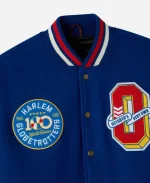 OVO Harlem Globetrotters Varsity Jacket - Blue and Brown