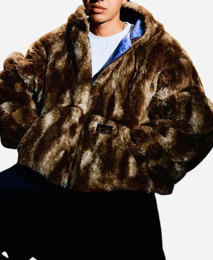 OVO x NEEDLES Faux Fur Work Bomber Jacket