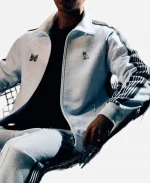 OVO x NEEDLES Full Zip Track Jacket - Heather Grey