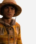 One Piece S02 Monkey D. Luffy Checkered Shearling Hooded Coat