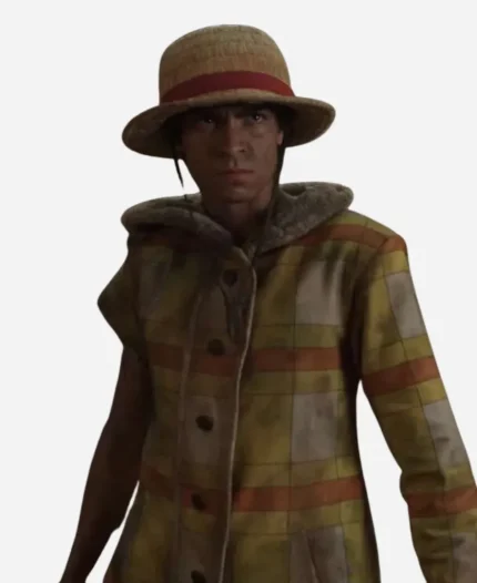 One Piece S02 Monkey D. Luffy Hooded Shearling Coat