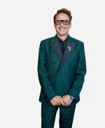 Oscars 2026 Robert Downey Jr. Double Breasted Green Suit