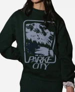 Parke Sport Graphic Mockneck Sweatshirt