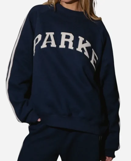 Parke Sport Stripe Mockneck Sweatshirt