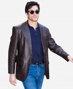 Paul Anthony Kelly NBC Studio 2026 Brown Leather Blazer