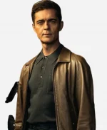 Pedro Alonso Berlin S02 TV Series 2026 Brown Leather Jacket