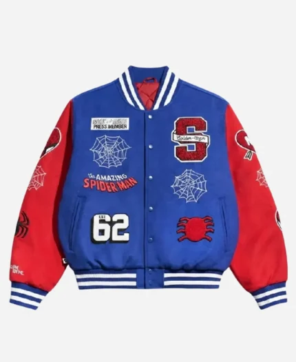 Peter Parker Spider Man 2026 Varsity Jacket