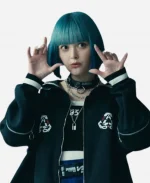Rei Morikage Alice In Borderland S03 Tina Tamashiro Black Cropped Jacket