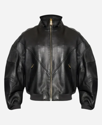 Rihanna Date Night Leather Jacket