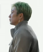 Roronoa Zoro One Piece S02 Grey Leather Jacket