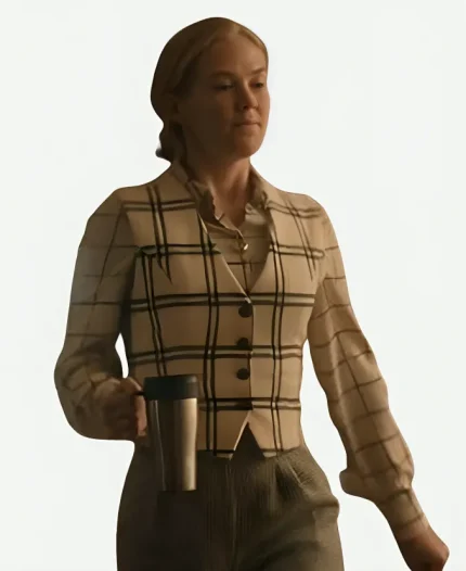 Rosy McEwen Scarpetta 2026 Plaid Vest