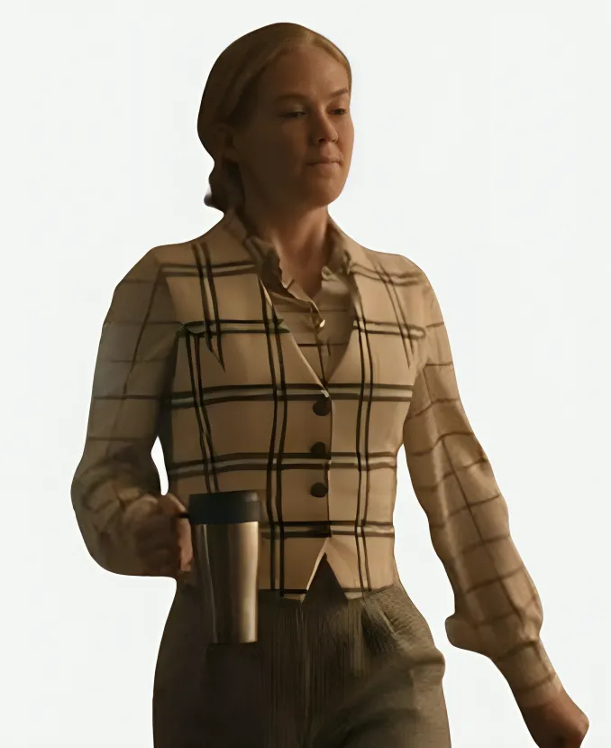 Rosy McEwen Scarpetta 2026 Plaid Vest Rosy McEwen Scarpetta 2026 Plaid Vest